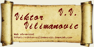Viktor Vilimanović vizit kartica